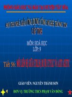 Mối liên hệ giữa etilen...