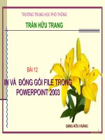In và đóng gói powerpoint  2003