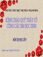 Tập đọc -tuần 29.ppt