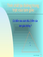 Tính chất ba đườngg trung trực