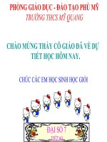 TIẾT 60 - TRỪ HAI ĐA THỨC - ĐS 7