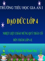 TÔN TRỌNG LUẬT GIAO THÔNG