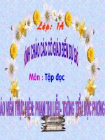 TẬP ĐỌC - LỚP 1 - TRƯỜNG EM