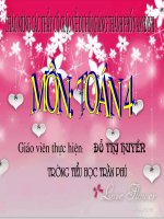 Toán 4: LUYỆN TẬP (Tiết 76)