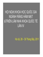 Bài giảng Ê buốt răng và cuộc chiến chống ê buốt  Hoàng Tử Hùng