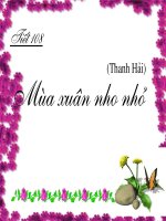 Mùa xuân nho nhỏ- Thanh Hải