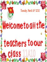 Thao giảng chào mưng ngày thành lập Đoàn