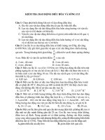 Kiểm tra dao động điều hòa và sóng cơ