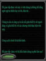 Bai 12: Giao tiep voi He Dieu Hanh