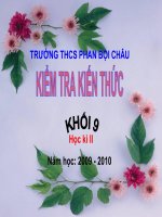 Kiểm tra kiến thức HKII khối 9 (09-10)