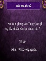 Tiết 30: Cuộc đấu tranh giành quyền tự chủ của họ Khúc, họ Dương