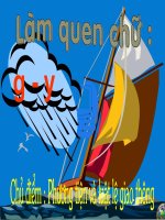 Làm quen với chữ cái g-y