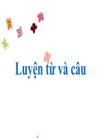 Luyện từ và câu: Từ đồng âm
