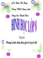 Bài 5 . phương trình chứa dấu giá trị tuyệt đối