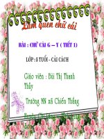 chữ cái g - y (tiết 1)