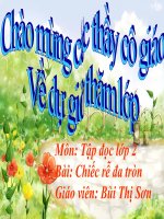 Bài Chiếc rễ đa tròn TĐ2