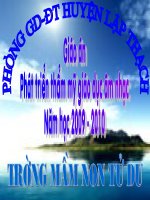 Giáo án phát triển thẩm mỹ giáo dục âm nhạc