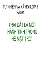 bai: 61. trai dat la mot hanh tinh trong he mat troi.