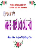 Nghe trả lời câu hỏi