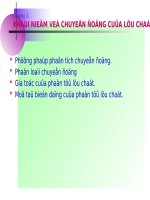 chương 3: khái niệm chuyển động của lưu chất