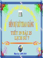 Lich su 6 (Tiet 29) On tap chuong III Du thi GVG tinh