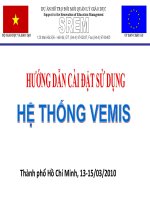 Hướng dẫn cài đặt Phần mềm VEMIS