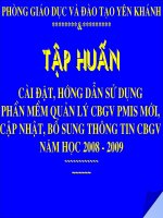 Huong dan cai dat su dung PMIS - Nguyen Ngoc Quyen TH Khanh Mau