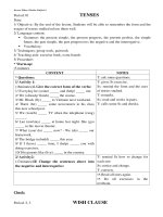 Giáo án tự chọn tiếng anh lớp 9 bồi dưỡng tham khảo