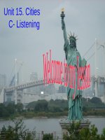 Unit 15. Cites- C. Listening