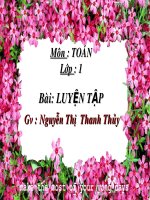 Toán Luyện tập lớp 1 Tuần 29