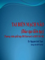 Bài giảng Tai biến mạch máu não  Dr. Nguyen Anh Tuan