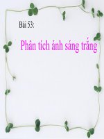Bài 53: Sự phân tích ánh sáng trắng