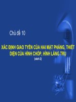 Xác định giao tuyến của hai mặt phẳng cách 2