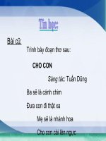 Bài 2: Tạo bảng trong văn bản