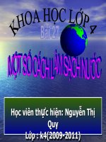 bài 27: Một số cách làm sạch nước