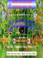 tổng kết về ngữ phap