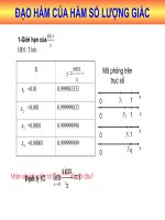 dao ham cu ham so luong giac