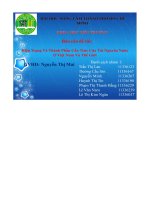 hiện trạng và thành phần cấu trúc của tài nguyên nước ở việt nam và thế giới