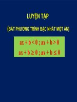 Luyện tập bpt bậc nhất một ẩn