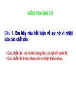 Su no vì nhiệt của chất lỏng