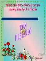 Toán: Tỉ lệ bản đồ