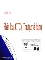 Bai 18 Chuong Trinh Con ( Ham- Thu Tuc)