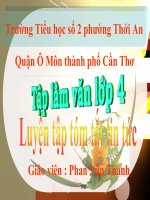 Luyện tập tóm tắt tin tức