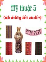 Cach ve duong diem len do vat