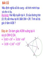 tiết 39 liên hệ giữa cung và dây