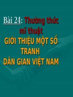 bài 24: Giới thiệu một số tranh dân gian Việt Nam