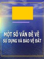 bai 5: Sử dụng và bảo vệ đất