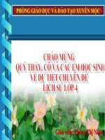 chuyên đề huyện môn lịch sử 4