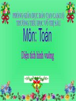 Toán: Diện tích hình vuông