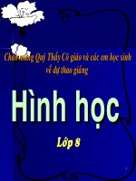 Bai giang dien tu Hinh hoc 8-Hinh chu nhat